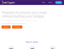 Tablet Screenshot of eatagain.com